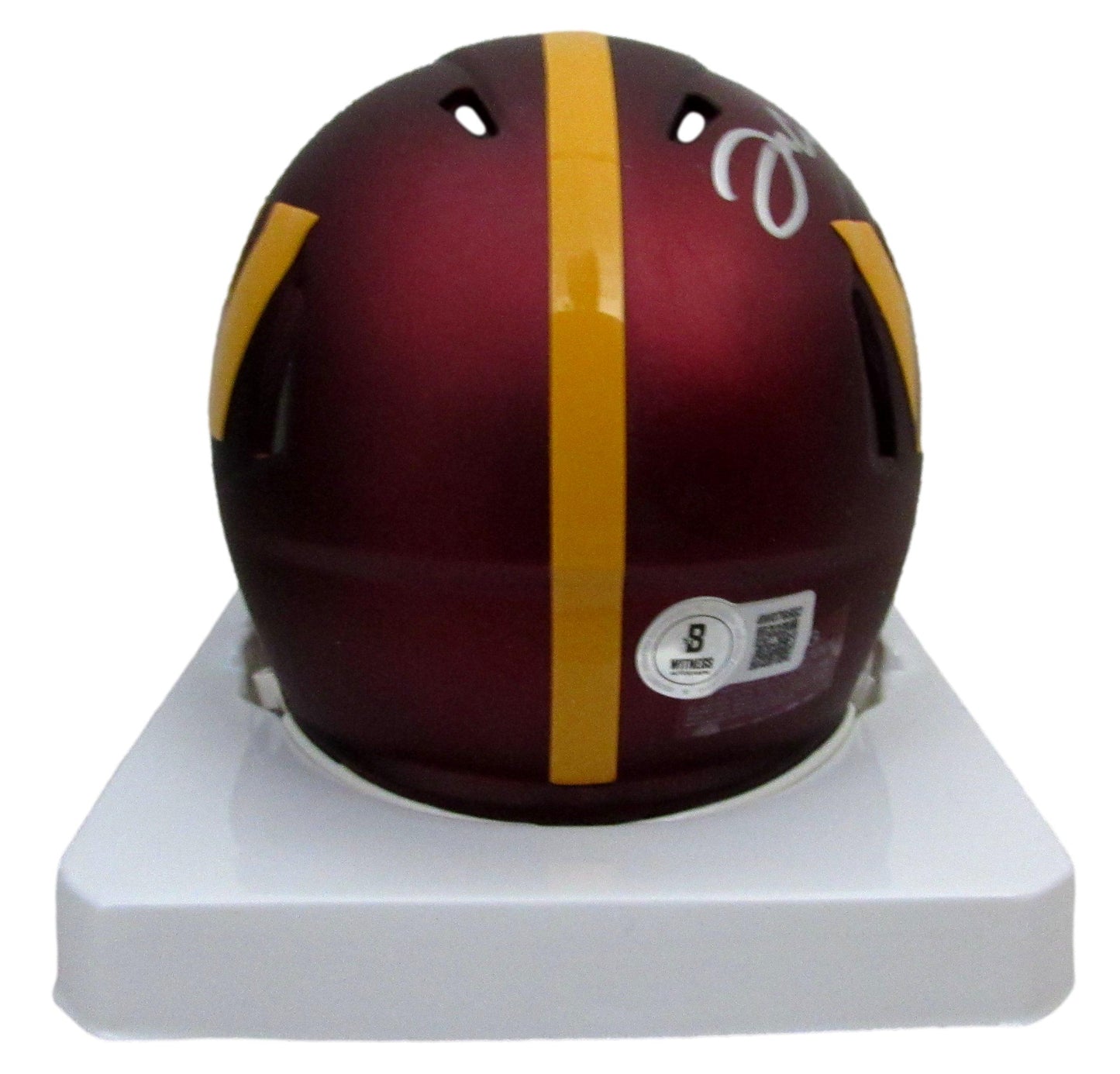 Jacory Croskey Signed/Auto Washington Commanders Mini Helmet Beckett 204884