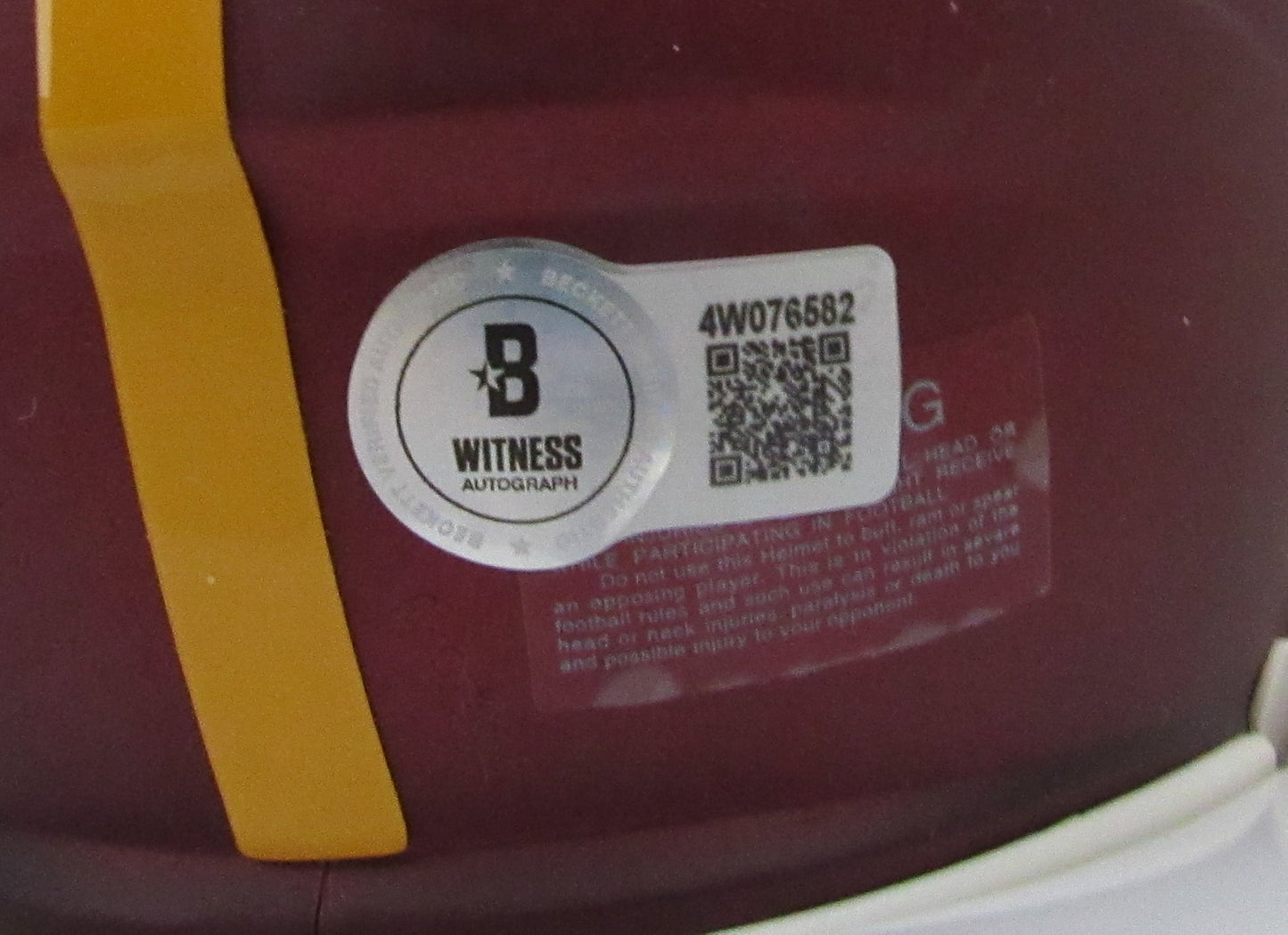 Jacory Croskey Signed/Auto Washington Commanders Mini Helmet Beckett 204884
