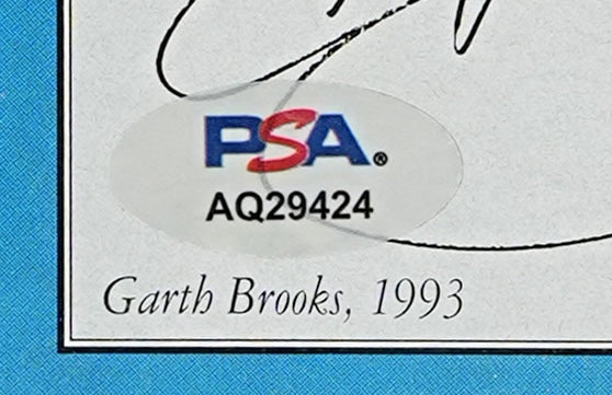 Garth Brooks Performer Signed/Inscribed 11x14 Magazine Photo 1993 PSA/DNA 205150