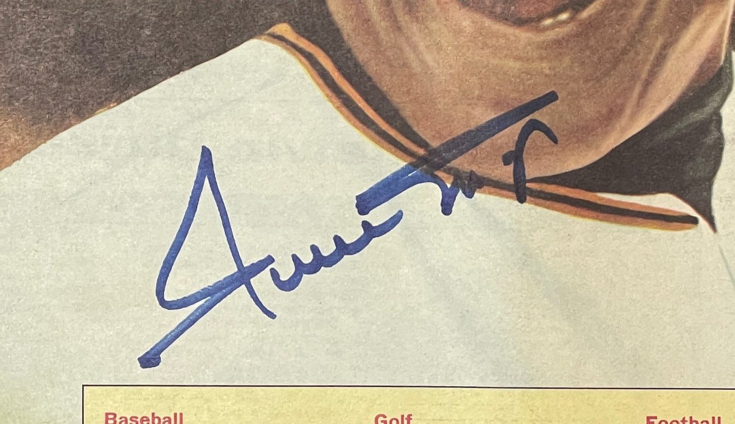 Willie Mays HOF Signed 7/25/1970 The Sporting News Newspaper PSA/DNA 206109