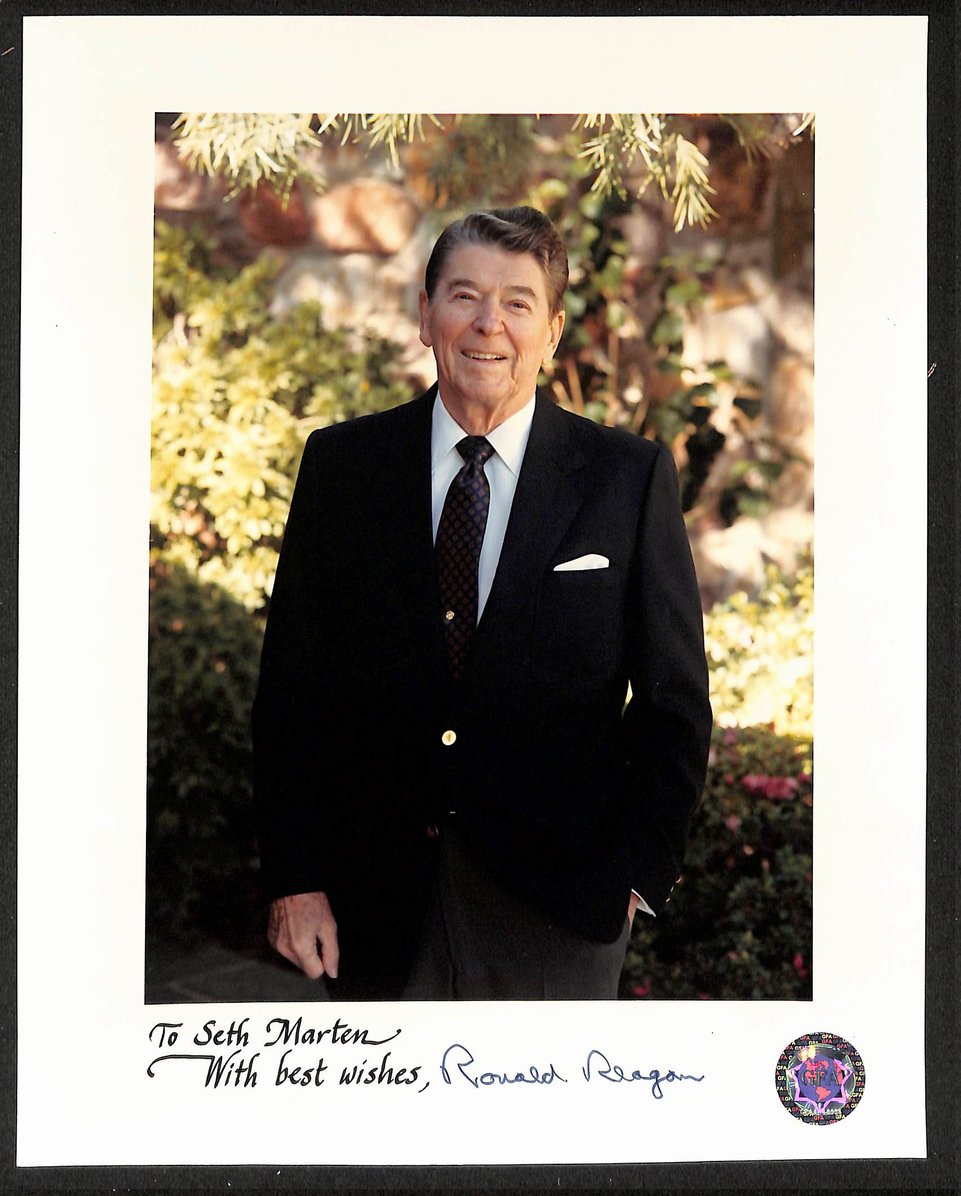 Ronald Reagan Former President Signed/Inscribed 8x10 Photo PSA/DNA 205145