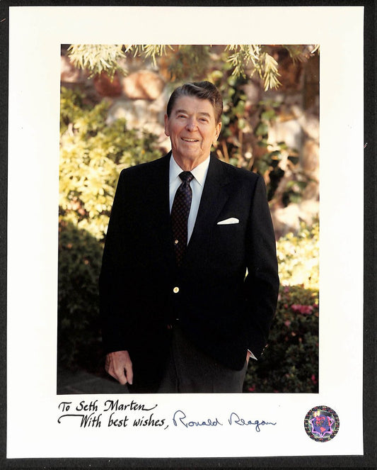 Ronald Reagan Former President Signed/Inscribed 8x10 Photo PSA/DNA 205145