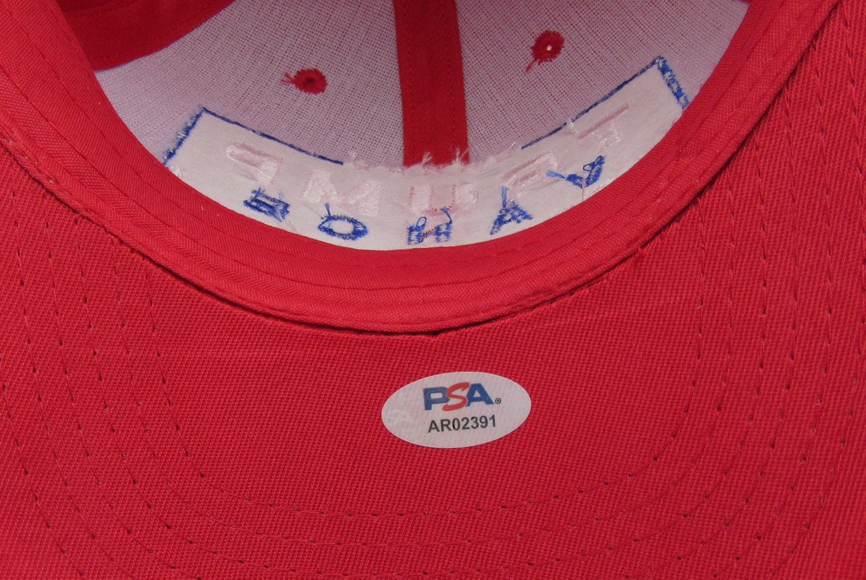 President Donald Trump Signed/Auto "TRUMP PENCE" Baseball Hat PSA/DNA  204888