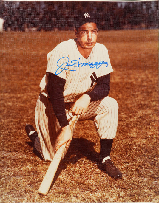 Joe DiMaggio HOF Signed/Autographed 11x14 Canvas Photo PSA/DNA 205162