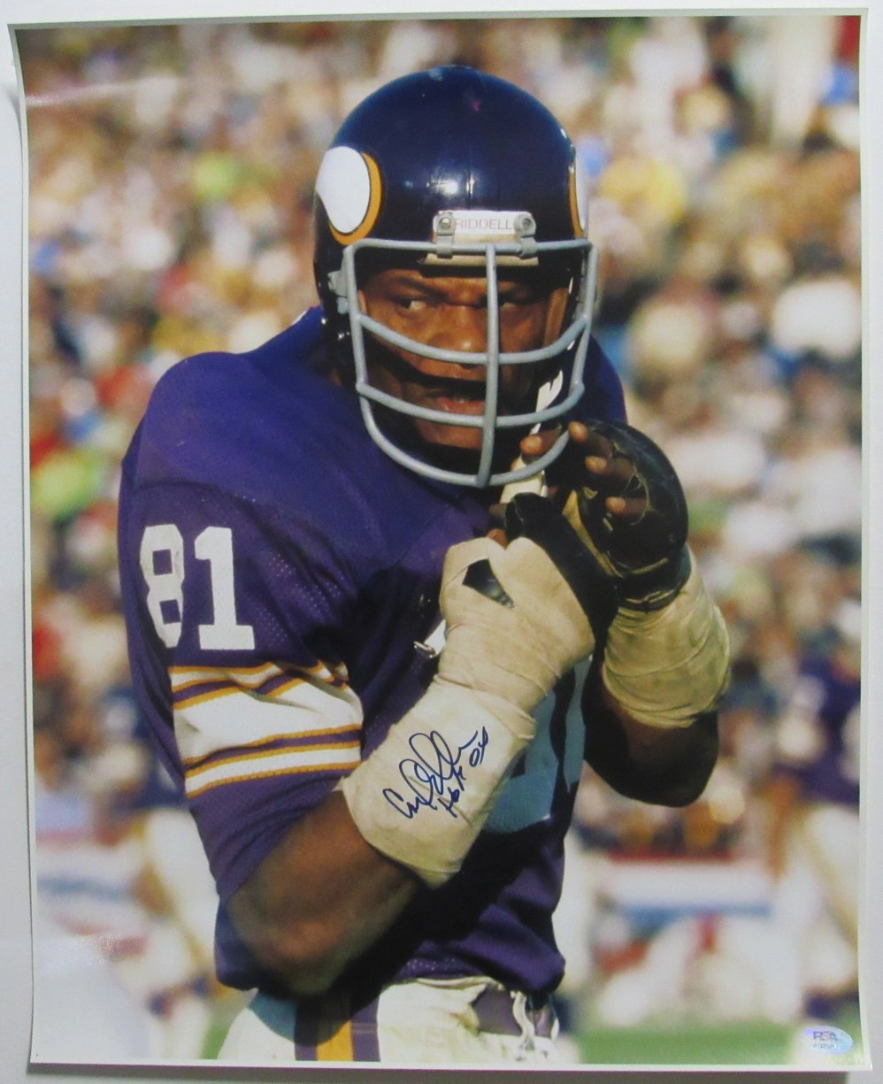 Carl Eller HOF Signed/Inscribed 16x20 Photo Minnesota Vikings PSA/DNA 205678