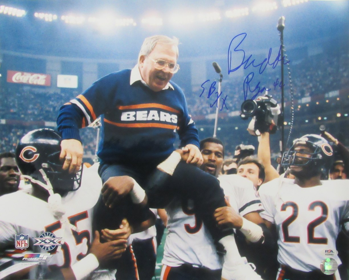 Buddy Ryan Signed/Inscribed "SB XX" 16x20 Photo Chicago Bears PSA/DNA 205679