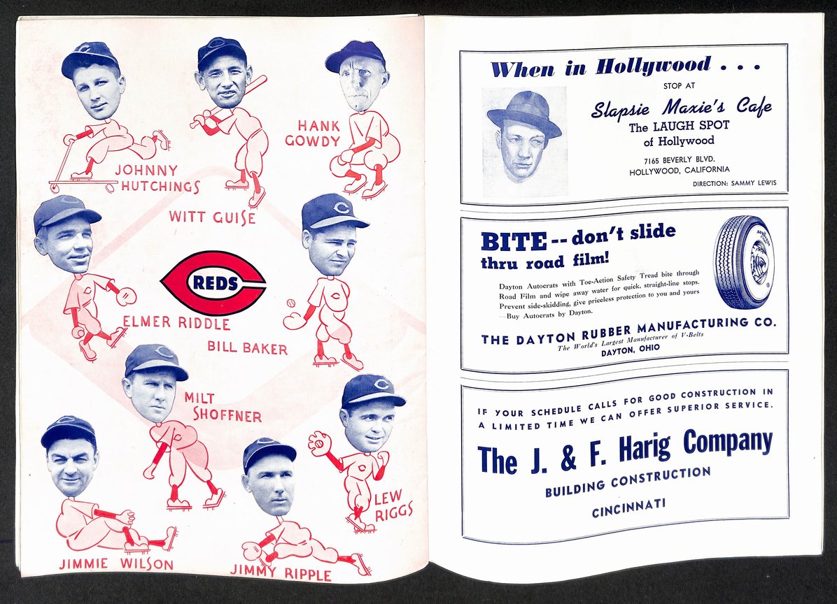 1940 World Series Souvenir Score Book Cincinnati Reds vs. Detroit Tigers 206094