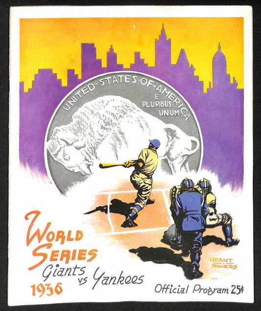 1936 World Series Program New York Giants vs. New York Yankees 206096