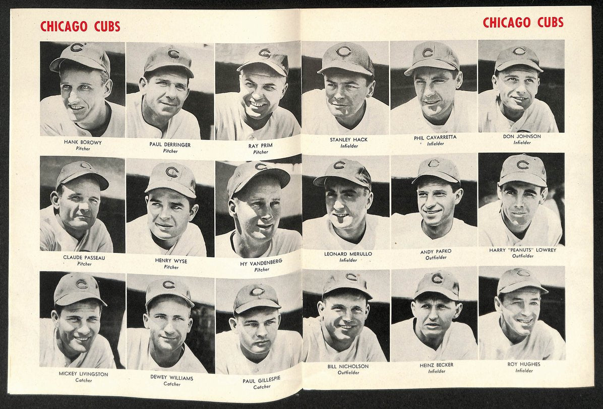1945 World Series Program Chicago Cubs vs. Detroit Tigers VERY CLEAN 206097