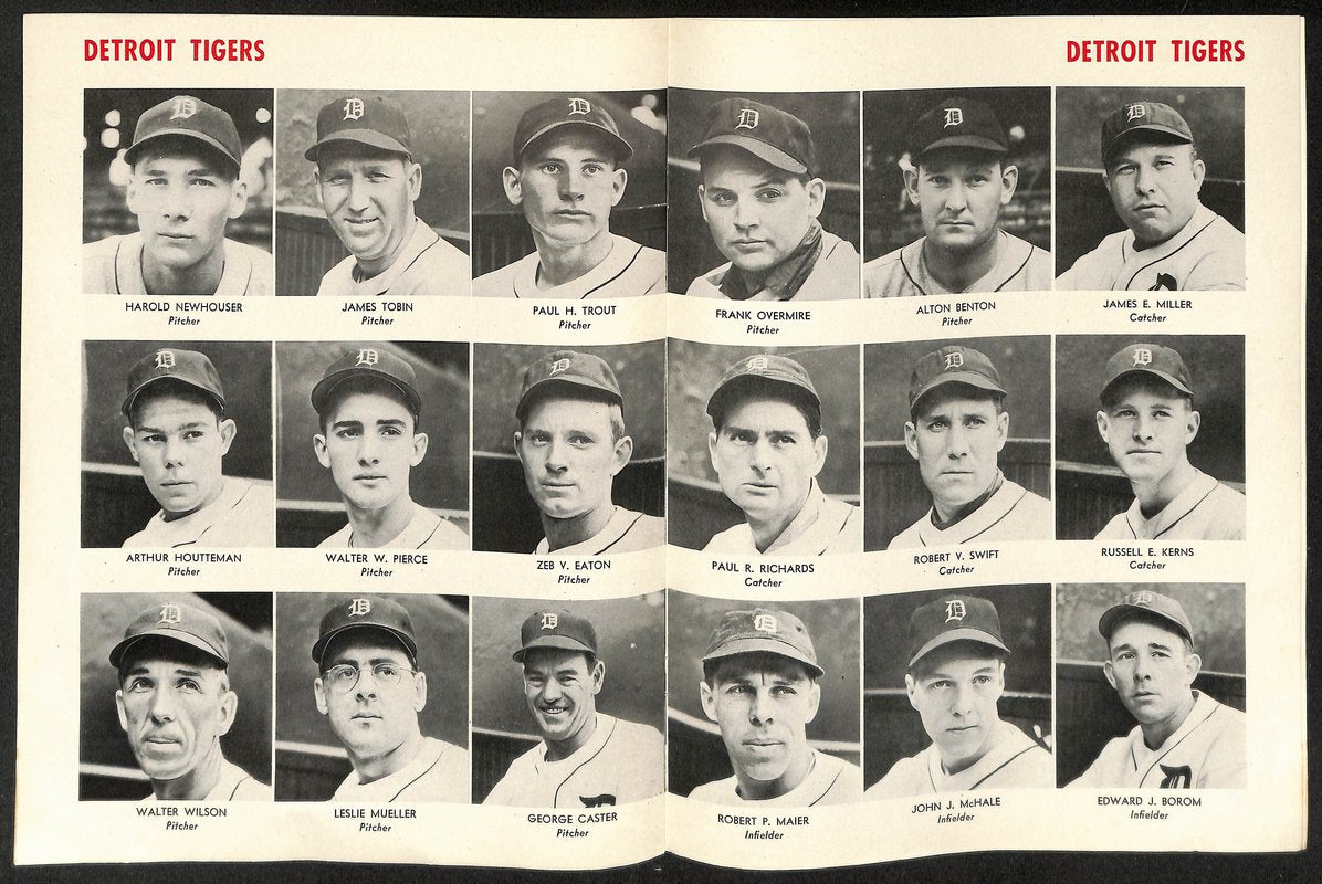 1945 World Series Program Chicago Cubs vs. Detroit Tigers VERY CLEAN 206097