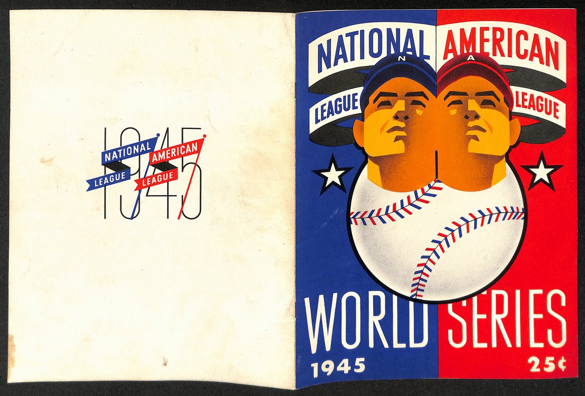 1945 World Series Program Chicago Cubs vs. Detroit Tigers VERY CLEAN 206097