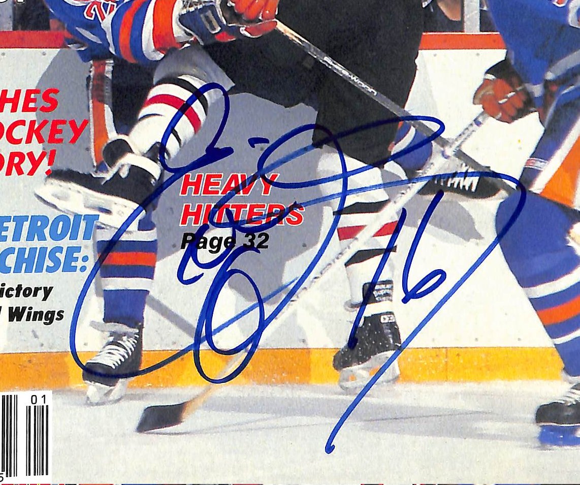 Ed Olczyk Signed/Auto Spring 1986 Hockey Stars Magazine Blackhawks 206100