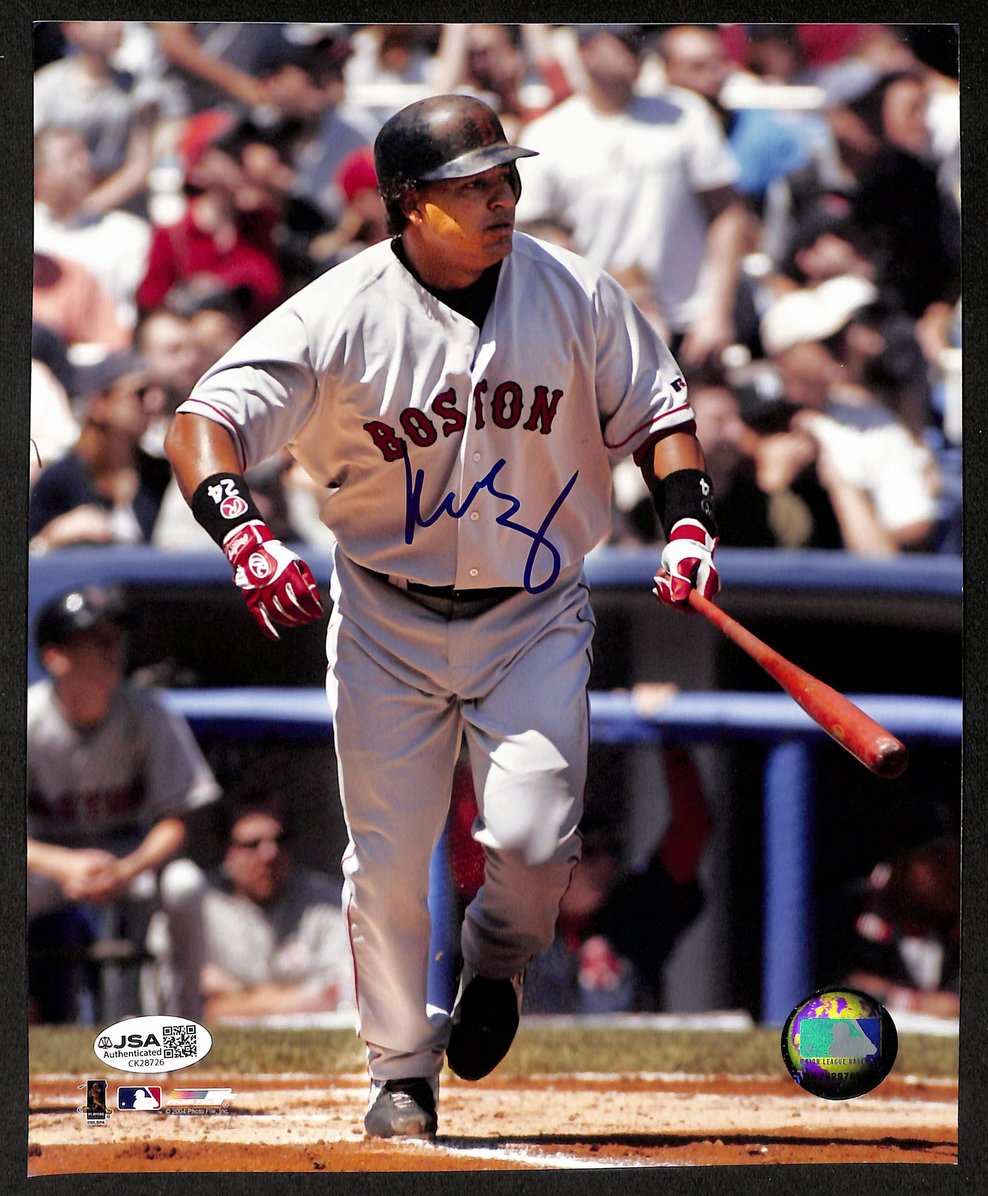 Manny Ramirez Signed/Autographed 8x10 Photo Boston Red Sox JSA 206103
