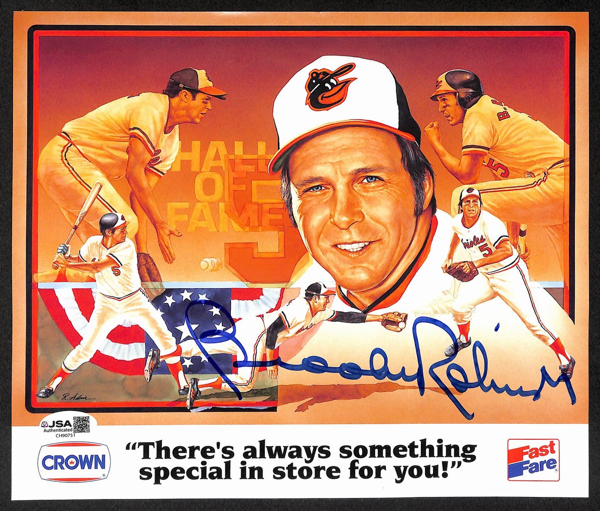 Brooks Robinson HOF Signed/Auto 8x10 Advertisemant Photo Orioles JSA 206114