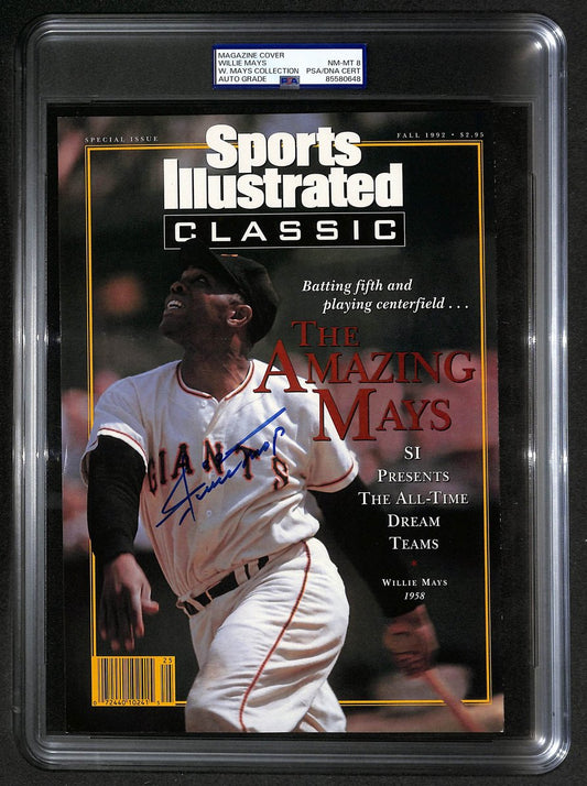 Willie Mays HOF Signed 1992 Sports Illustrated Magazine Cover PSA/DNA 206087