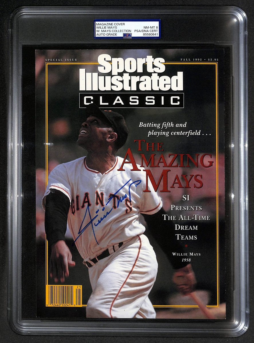 Willie Mays HOF Signed 1992 Sports Illustrated Magazine Cover PSA/DNA 206089