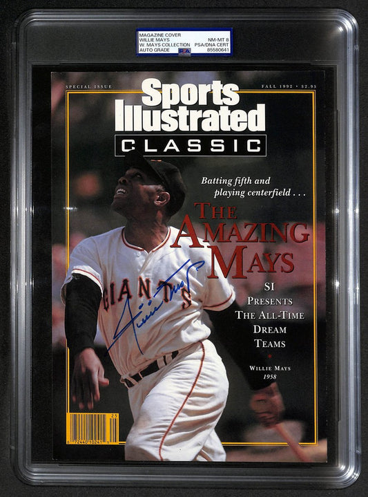 Willie Mays HOF Signed 1992 Sports Illustrated Magazine Cover PSA/DNA 206089