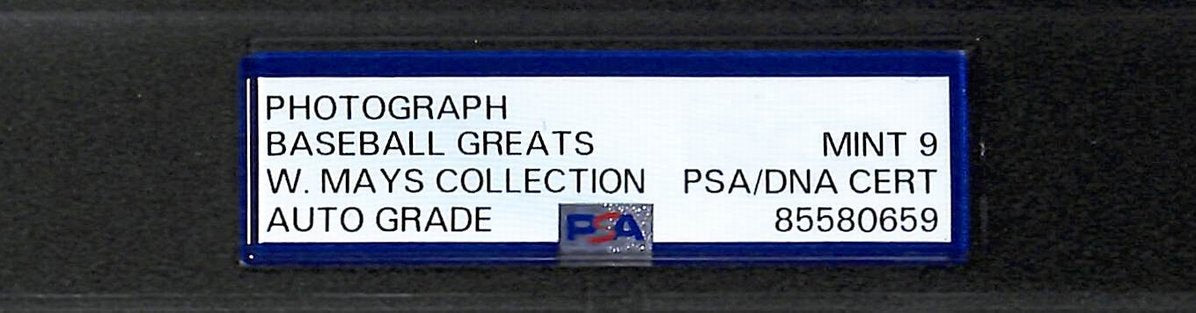 Willie Mays/Bobby Bonds/Barry Bonds/Andre Dawson Signed 10x7 Photo PSA/DNA