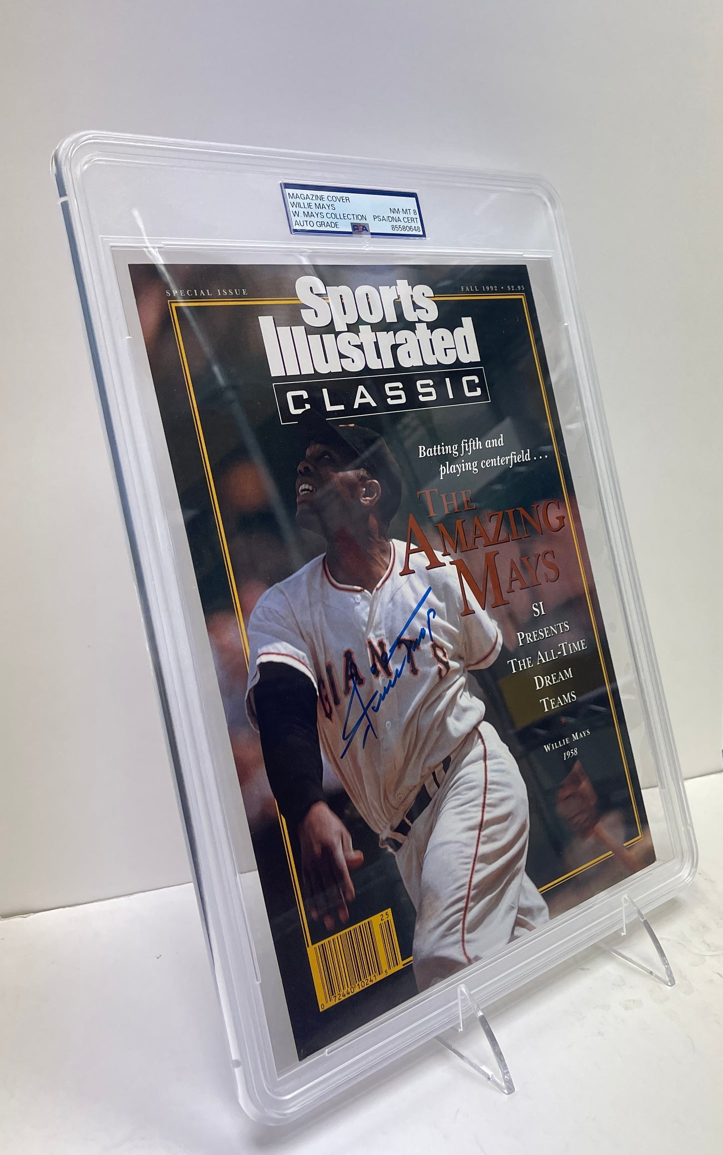 Willie Mays HOF Signed 1992 Sports Illustrated Magazine Cover PSA/DNA 206087