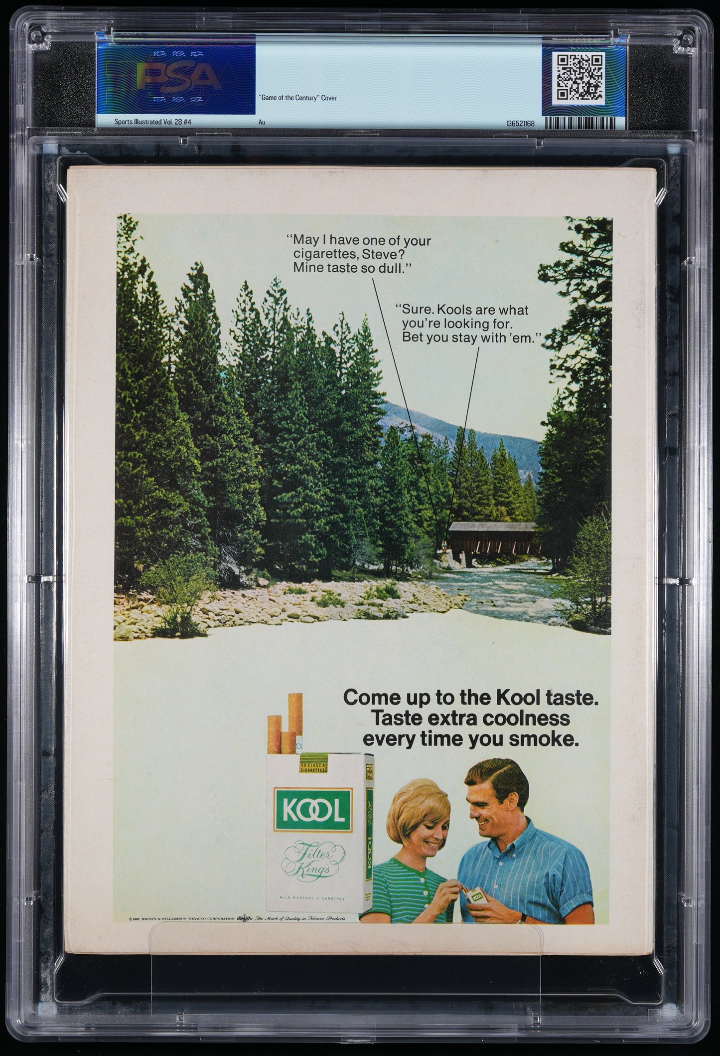 Kareem Abdul-Jabbar/Elvin Hayes Signed 1968 Sports Illustrated NO LABEL PSA 8