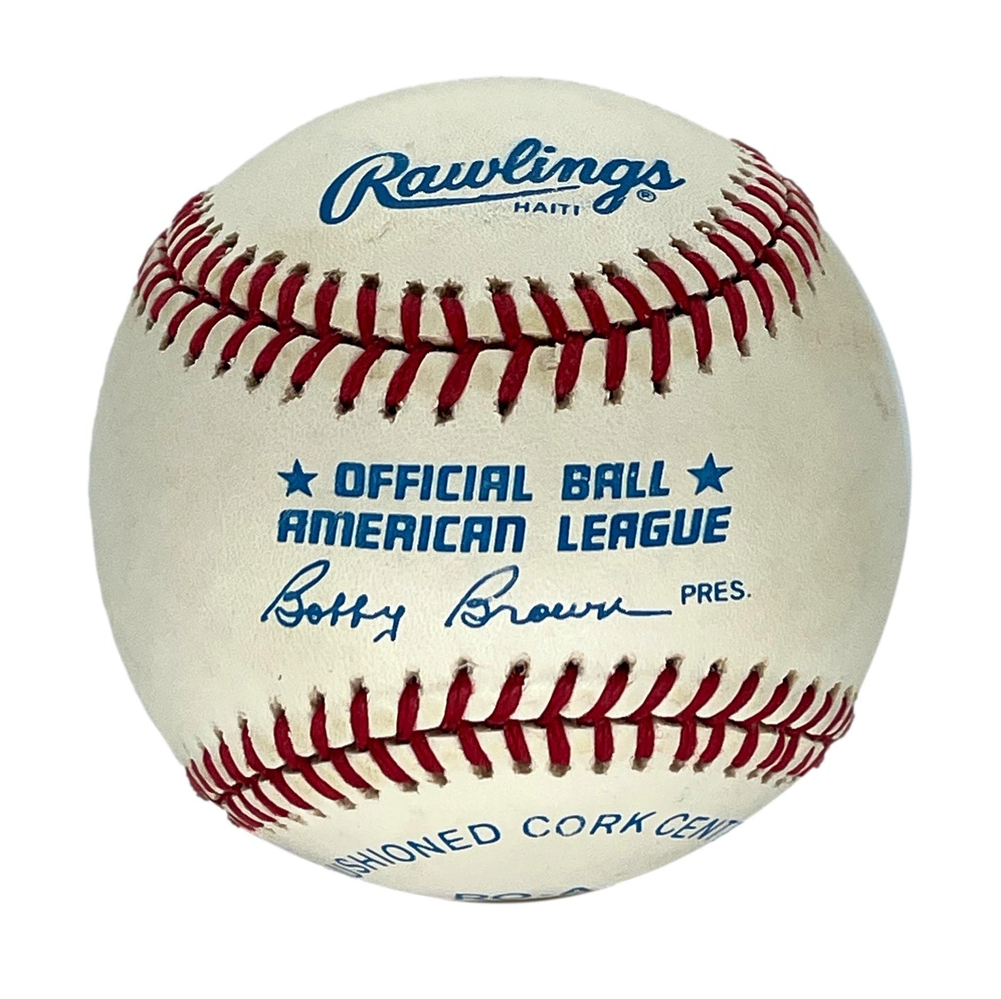 Mickey Mantle Single-Signed/Auto OAL/Brown Baseball Full JSA LOA AUTO 9   205156