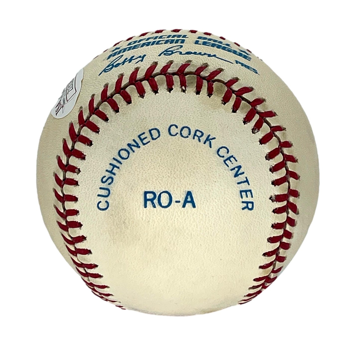 Mickey Mantle Single-Signed/Auto OAL/Brown Baseball Full JSA LOA  205157