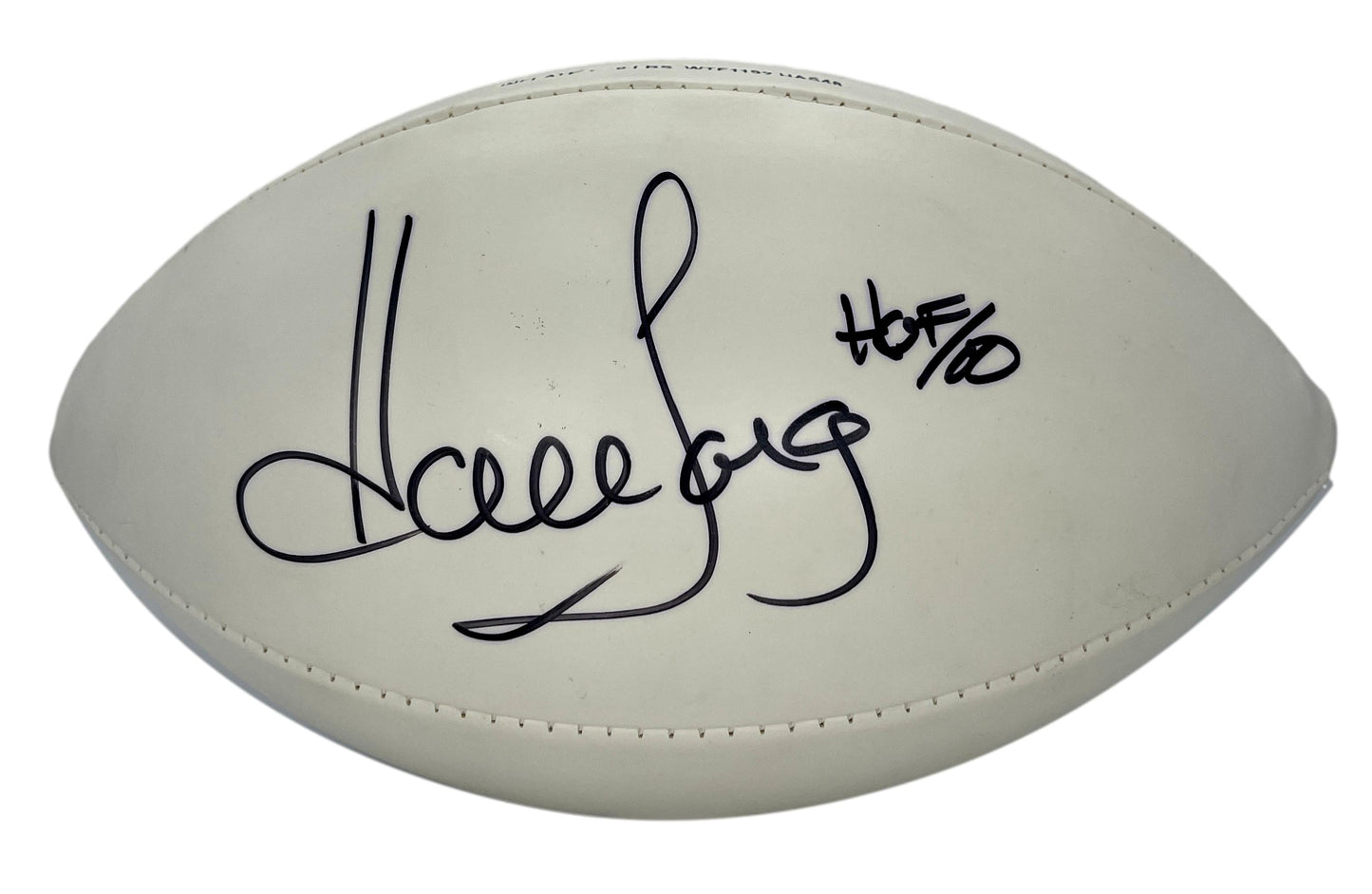 Howie Long HOF Signed/Auto Wilson White Panel "The Duke" Football JSA 205158