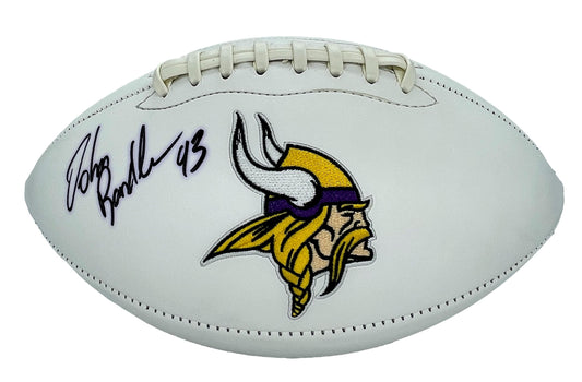 John Randle HOF Signed/Auto Minnesota Vikings Logo Football PSA/DNA 205159