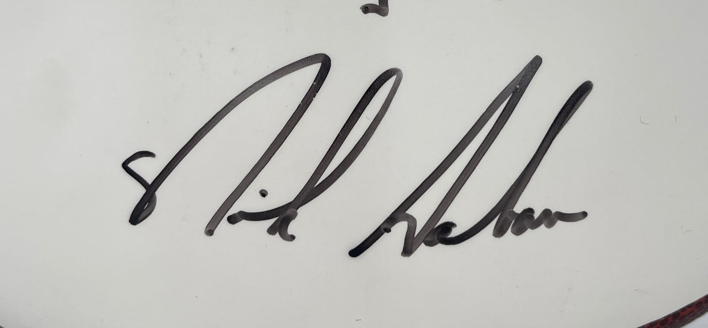 Nick Saban Signed/Inscr 2004 NCAA Champs LSU Logo Football PSA/DNA 205160