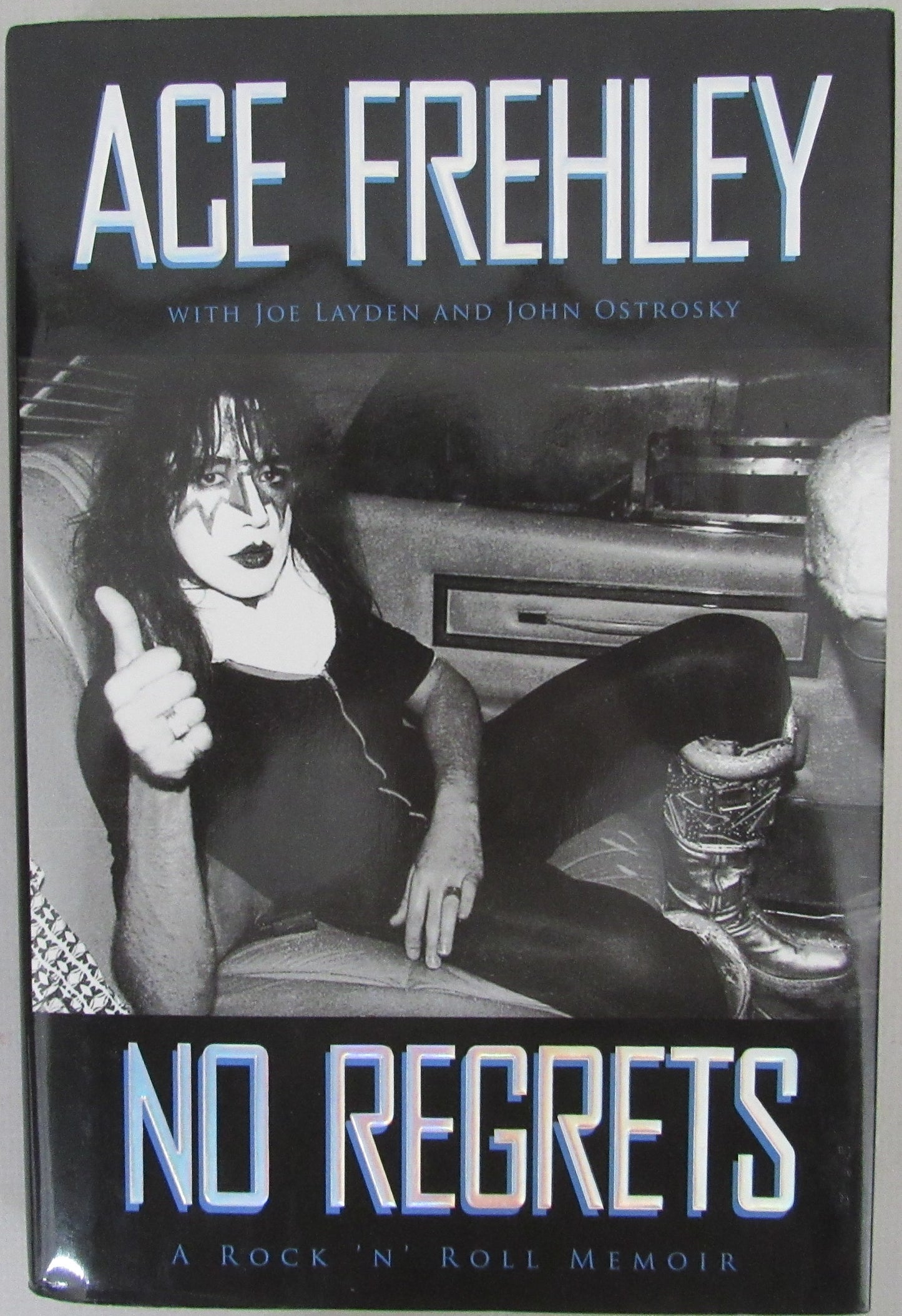Ace Frehley "Kiss" Signed/Autographed Book "No Regrets" JSA   207753