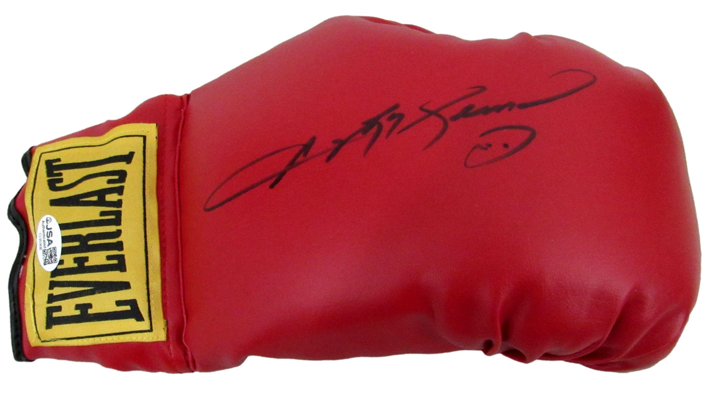 Sugar Ray Leonard Signed/Auto Red Right Everlast Boxing Glove JSA   207759