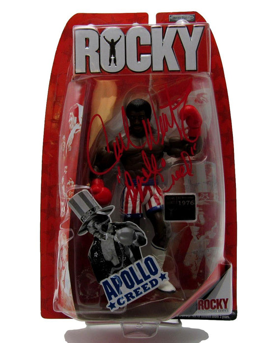 Carl Weathers Signed/Inscribed Apollo Creed 8 Inch Figurine "Rocky" JSA 204890