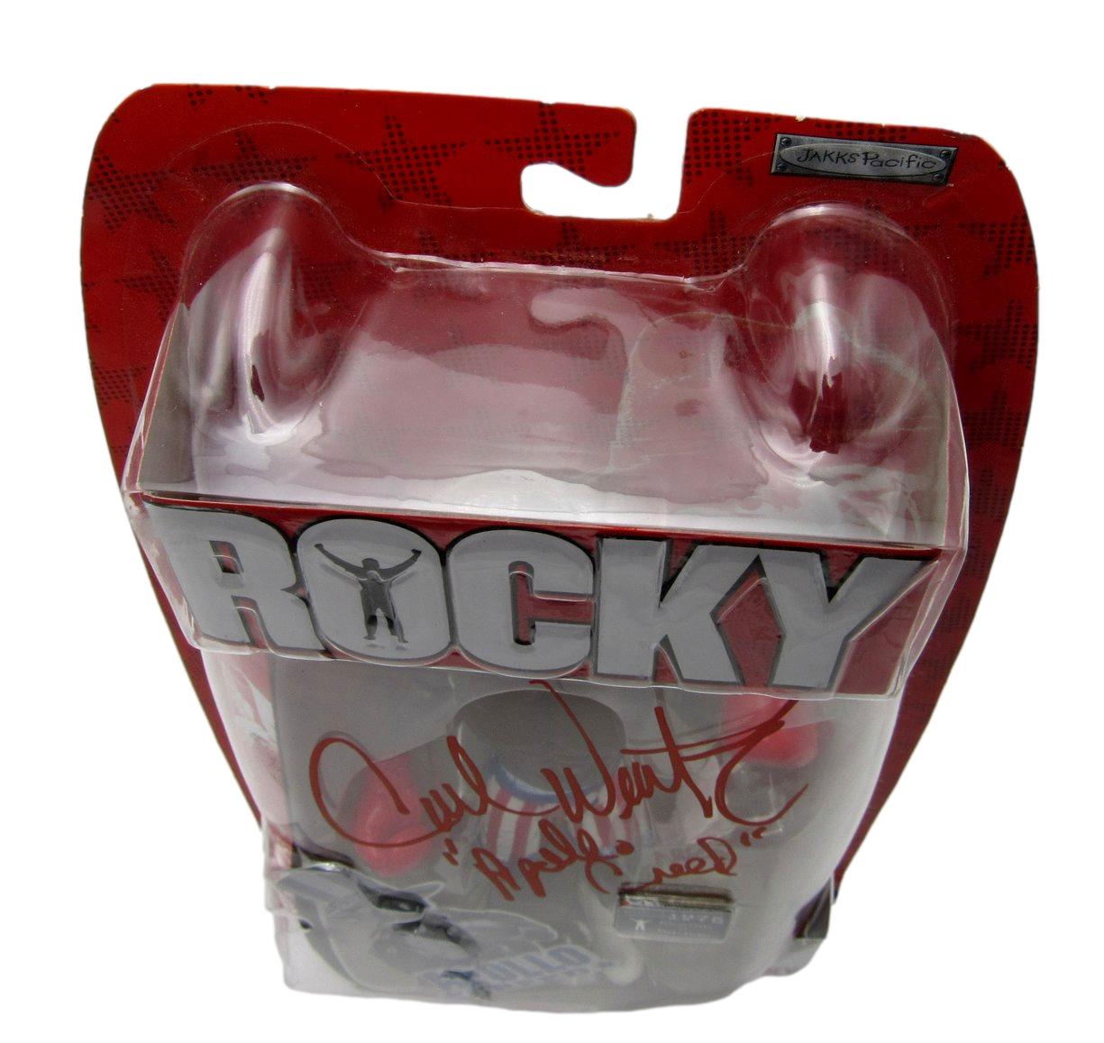 Carl Weathers Signed/Inscribed Apollo Creed 8 Inch Figurine "Rocky" JSA 204890