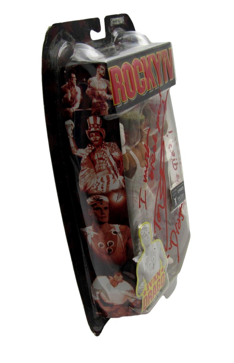 Dolph Lundgren Signed/Inscribed Ivan Drago 8 Inch Figurine "Rocky IV" JSA 204891