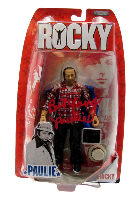 Burt Young Signed/Inscribed Paulie 8 Inch Figurine "Rocky" JSA 204892