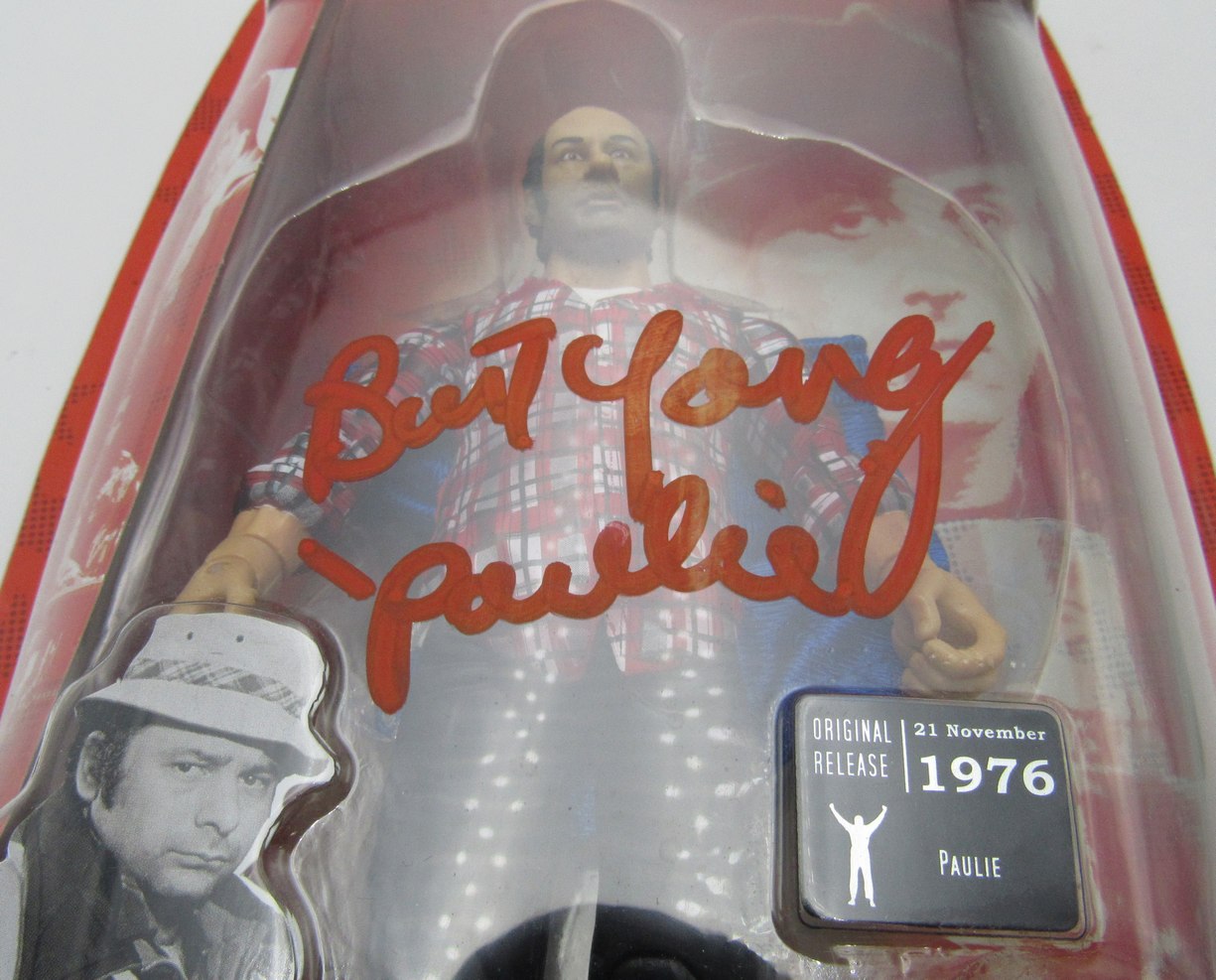 Burt Young Signed/Inscribed Paulie 8 Inch Figurine "Rocky" JSA 204892