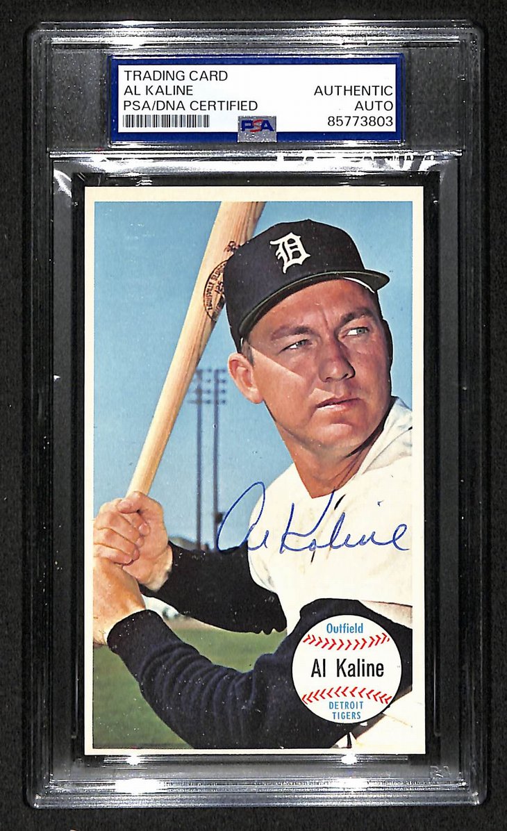 Al Kaline Signed/Auto 1964 TOPPS Giants Card #12 Detroit Tigers PSA/DNA 205201