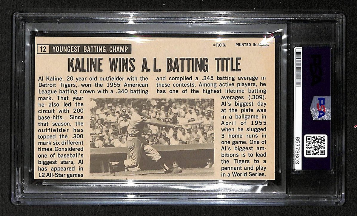 Al Kaline Signed/Auto 1964 TOPPS Giants Card #12 Detroit Tigers PSA/DNA 205201