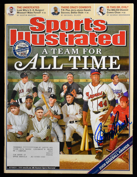 Johnny Bench HOF Signed/Auto 2006 Sports Illustrated Magazine Reds JSA 205267