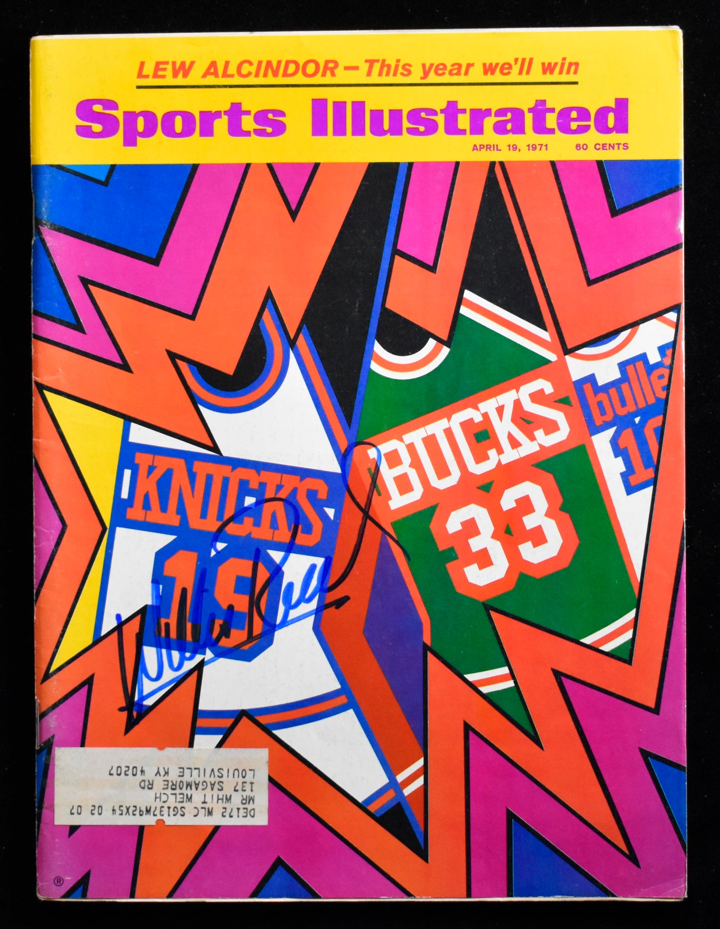 Willis Reed HOF Signed/Auto 1971 Sports Illustrated Magazine Knicks JSA 205269