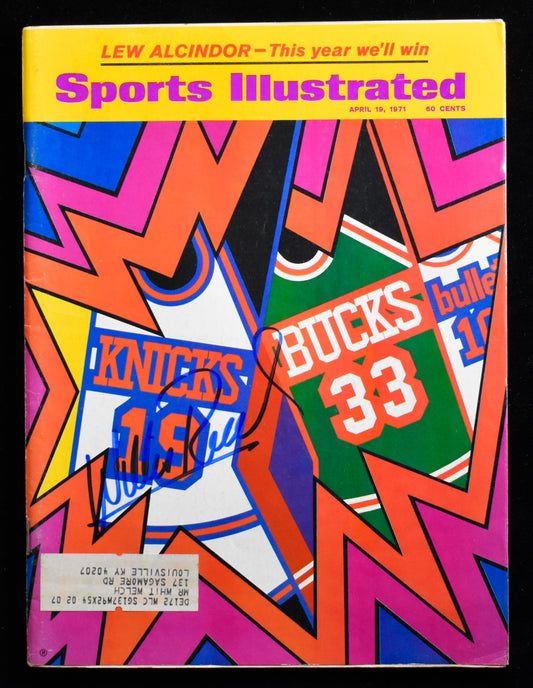 Willis Reed HOF Signed/Auto 1971 Sports Illustrated Magazine Knicks JSA 205269