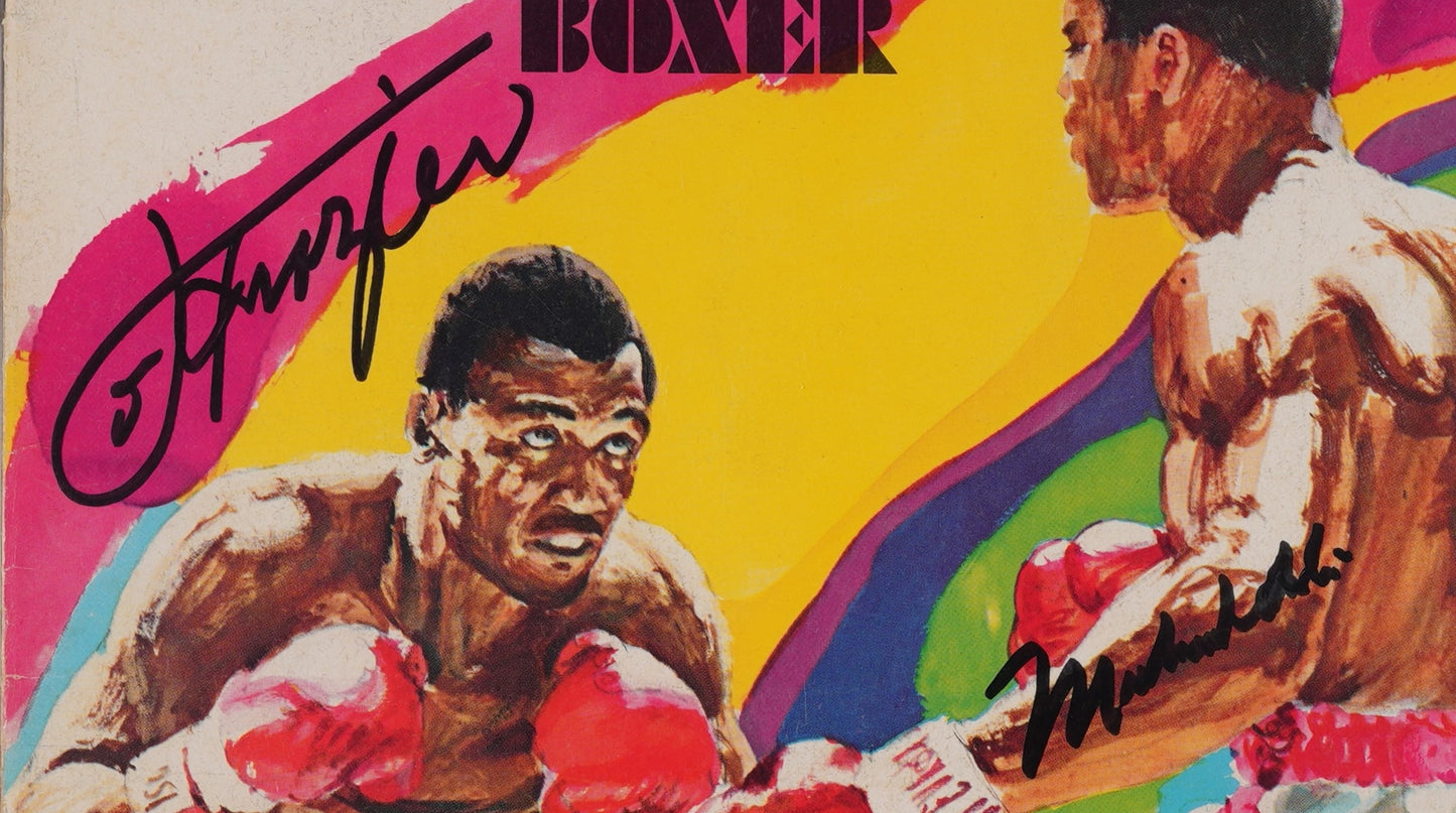 Joe Frazier/Muhammad Ali Signed 1971 Sports Illustrated Magazine AUTO 10 PSA/DNA