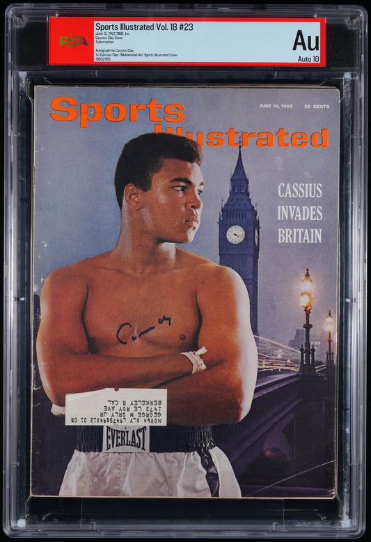 Cassius Clay Signed/Auto 1963 Sports Illustrated Magazine AUTO 10 PSA/DNA 206055