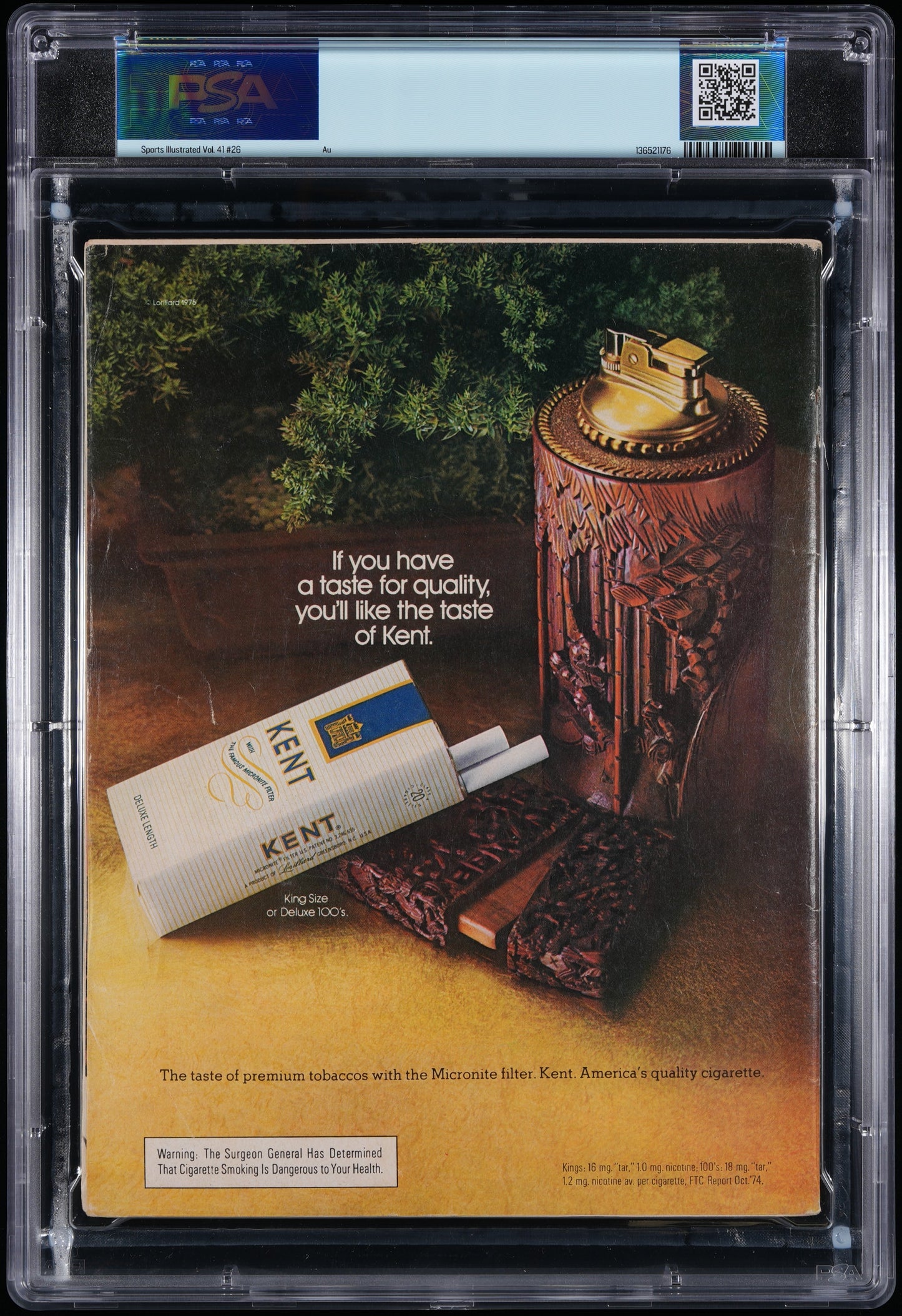 Muhammad Ali Signed/Auto 1974 Sports Illustrated Magazine AUTO 10 PSA/DNA 206056