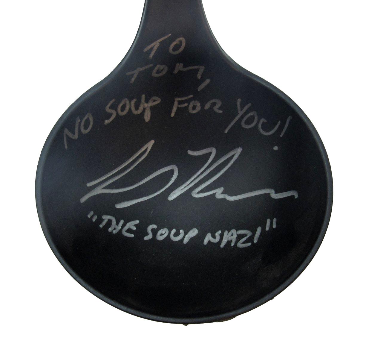 Larry Thomas Signed/Inscribed Soup Ladle "The Soup Nazi" Seinfeld JSA 204903