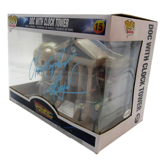 Christopher Lloyd Autographed Funko Pop #15 Doc With Clock Tower JSA 204899