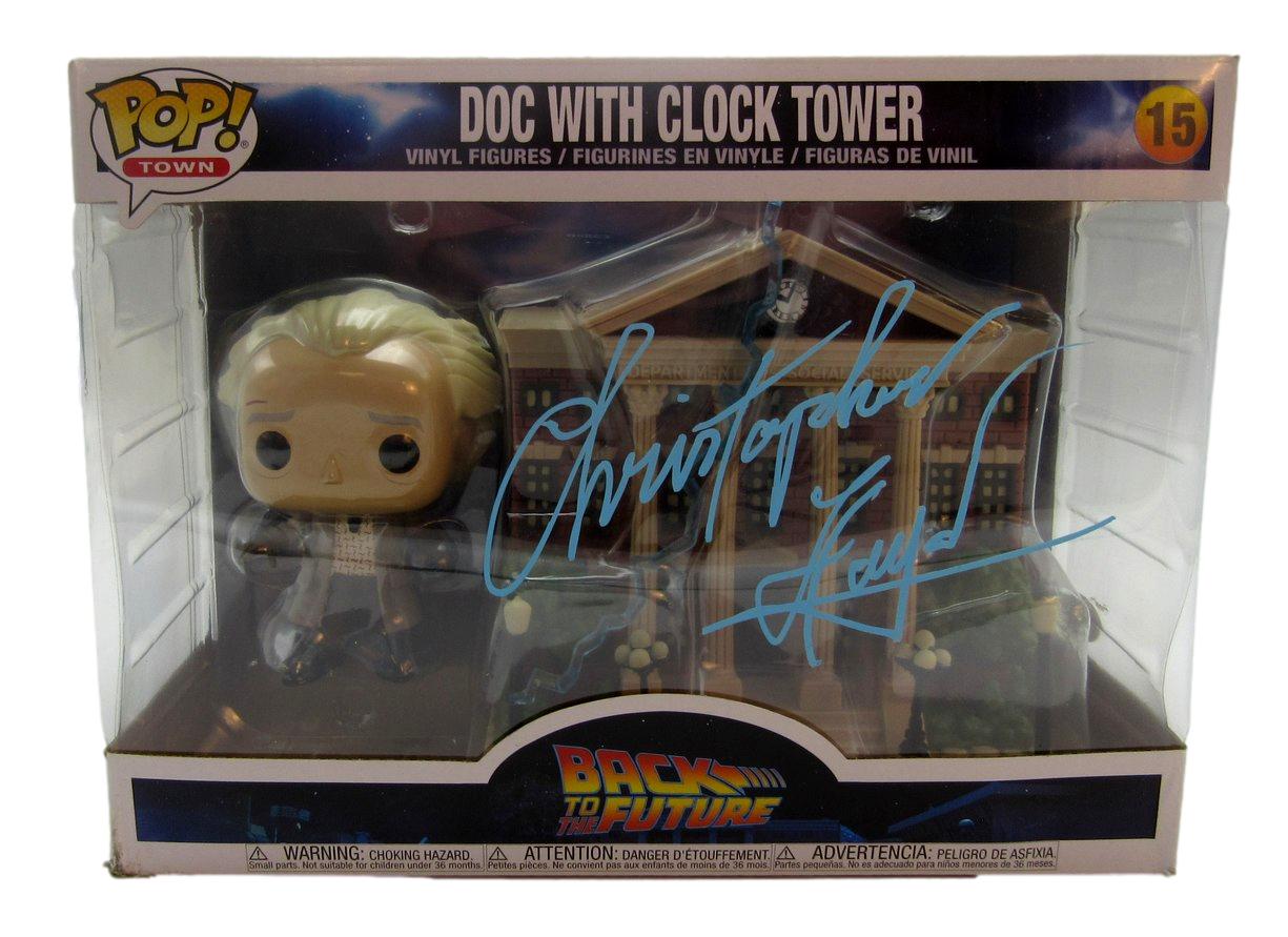 Christopher Lloyd Autographed Funko Pop #15 Doc With Clock Tower JSA 204899