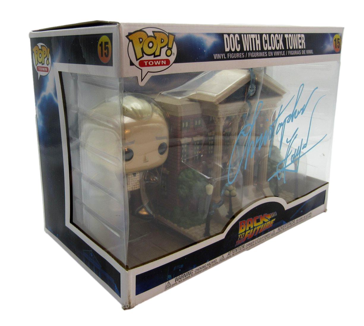 Christopher Lloyd Autographed Funko Pop #15 Doc With Clock Tower JSA 204899