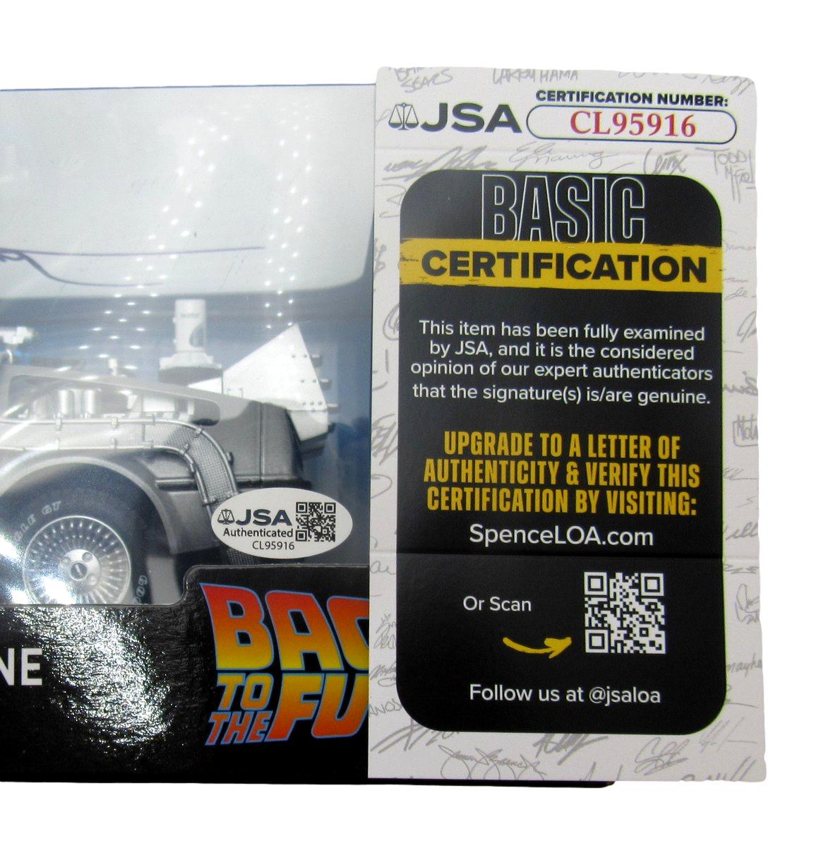 Christopher Lloyd Signed 1:18 Scale Back to the Future DeLorean Car JSA 204898