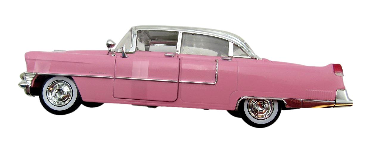 Pricilla Presley Signed 1:18 Scale 1955 Pink Cadillac Diecast Car JSA 204896
